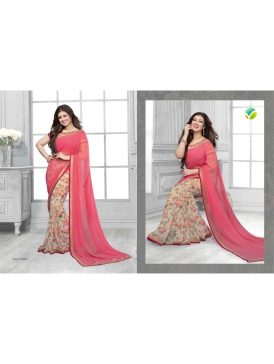 16441 Pink Vinay Sheesha Star Walk Saree 16441 Pink Vinay Sheesha Star Walk Saree