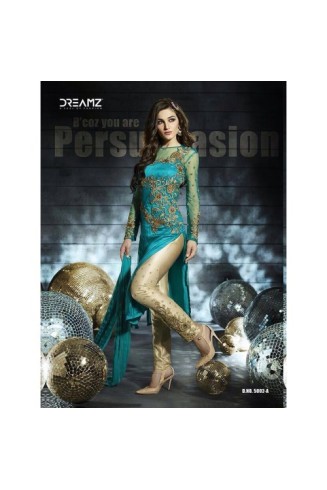 D5002-A Blue Dreamz Designer Dress