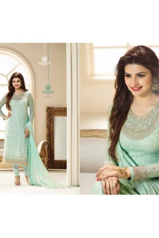 Mint Indian Evening Wedding Suit Designer Salwar Kameez