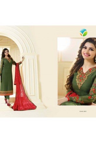 K3037 Green KASEESH Prachi 11 Shalwar Kameez 