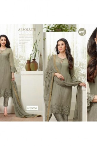 M63008 Grey Maria B Style Salwar Kameez