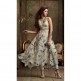 ZML2401 White And Grey Floral Lavish By Maisha Party Dress ZML2401 White And Grey Floral Lavish By Maisha Party Dress