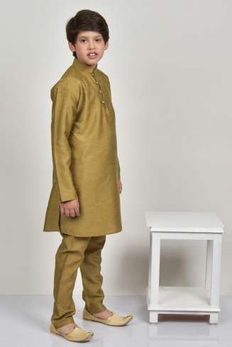 Antique Brown Formal Boys Kurta & Pajama