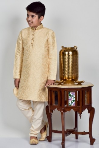 Golden Jammawar Boys Kurta Pyjama