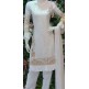 WHITE READYMADE PAKISTANI VISCOSE FABRIC SALWAR KAMEEZ WHITE READYMADE PAKISTANI VISCOSE FABRIC SALWAR KAMEEZ