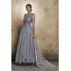 DAZZLING GREY LONG SHEER STYLE READY MADE INDIAN DRESS DAZZLING GREY LONG SHEER STYLE READY MADE INDIAN DRESS