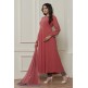 ROSE PINK TRENDY FULL FLARED READY MADE DRESS ROSE PINK TRENDY FULL FLARED READY MADE DRESS