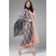 PEACH NOUGAT PAKISTANI DESIGNER A LINE SUIT WITH CONTRAST DUPATTA PEACH NOUGAT PAKISTANI DESIGNER A LINE SUIT WITH CONTRAST DUPATTA