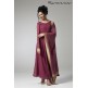 PLUM CIRCULAR FLARED READY MADE DRESS PLUM CIRCULAR FLARED READY MADE DRESS