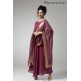 PLUM CIRCULAR FLARED READY MADE DRESS PLUM CIRCULAR FLARED READY MADE DRESS