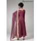 PLUM CIRCULAR FLARED READY MADE DRESS PLUM CIRCULAR FLARED READY MADE DRESS