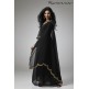 Black Cape Dress Flared Maxi Style Gown Black Cape Dress Flared Maxi Style Gown