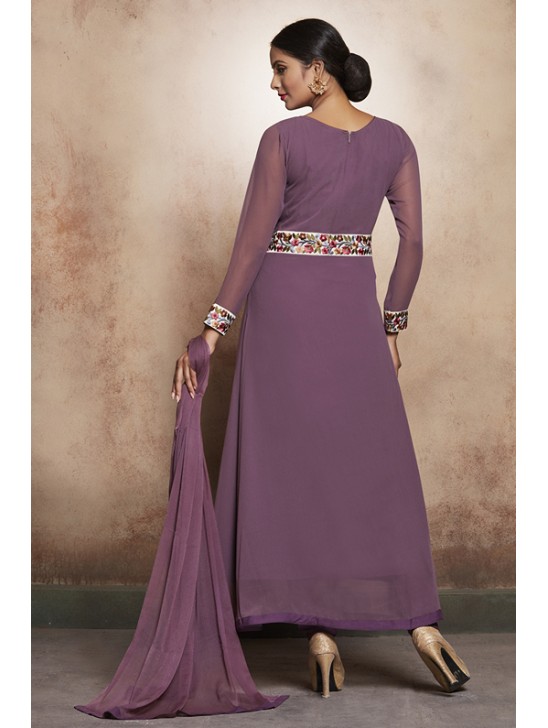 PURPLE ROSE CIRCULAR STYLE READY MADE SALWAR SUIT PURPLE ROSE CIRCULAR STYLE READY MADE SALWAR SUIT
