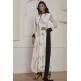 OFF WHITE PRINTED FLARED READY MADE WESTERN STYLE DRESS OFF WHITE PRINTED FLARED READY MADE WESTERN STYLE DRESS
