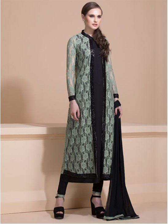 PISTA LACE JACKET AND SHIRT STYLE READY MADE DRESS PISTA LACE JACKET AND SHIRT STYLE READY MADE DRESS