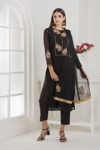 Black Indian Party Suit