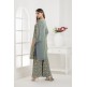 GREY EMBROIDERED SHARARA STYLE DRESS GREY EMBROIDERED SHARARA STYLE DRESS
