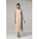 PRETTY PEACH EMBROIDERED SLEEVES STYLISH CHURIDAR SUIT PRETTY PEACH EMBROIDERED SLEEVES STYLISH CHURIDAR SUIT