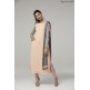 PRETTY PEACH EMBROIDERED SLEEVES STYLISH CHURIDAR SUIT PRETTY PEACH EMBROIDERED SLEEVES STYLISH CHURIDAR SUIT
