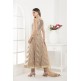 Beige Indian Anarkali Dress Wedding Party Suit Beige Indian Anarkali Dress Wedding Party Suit