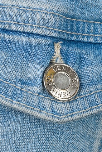 Light Blue Cowboy Girl Denim Sequin Jacket