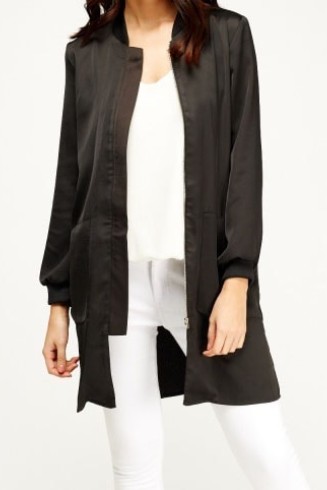 Black Light Weight Long Jacket