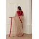 STUNNING NUDE SHADE SHIMMER BEIGE READY MADE SAREE STUNNING NUDE SHADE SHIMMER BEIGE READY MADE SAREE