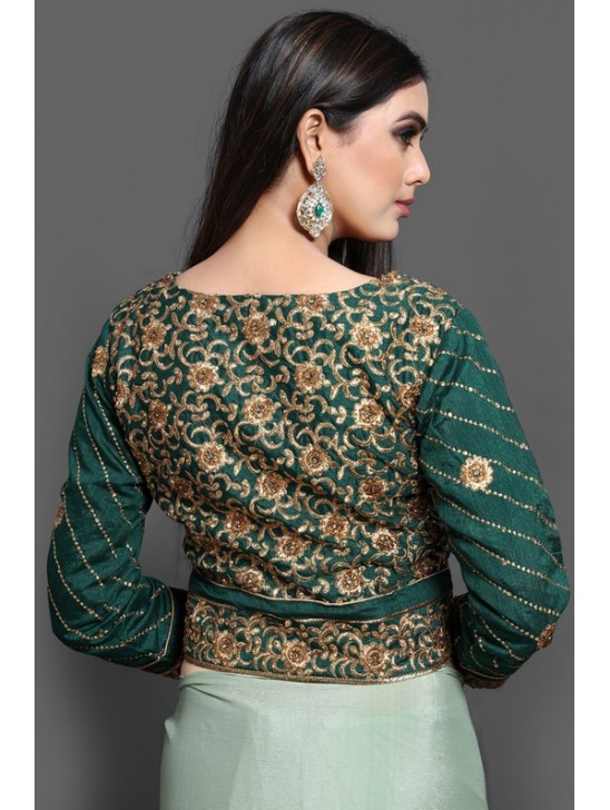 ZAC20-05 PISTA GREEN INDIAN WEDDING SAREE ZAC20-05 PISTA GREEN INDIAN WEDDING SAREE