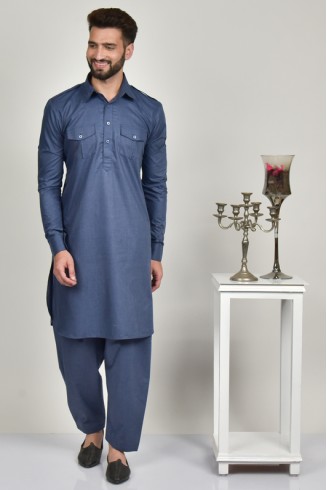 Blue Collar Ready To Wear Kurta Shalwar