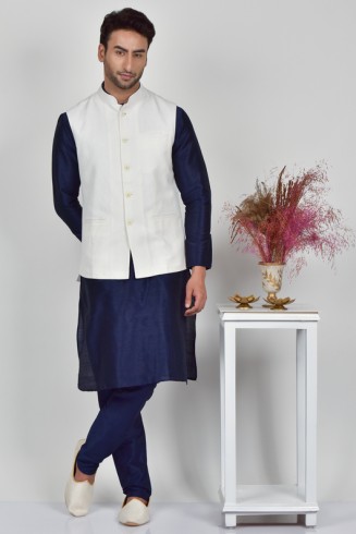 White Formal Mens Waistcoat