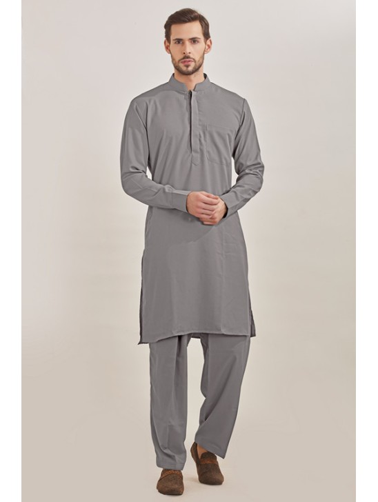 GREY READY MADE MENS PAKISTANI CASUAL SUIT GREY READY MADE MENS PAKISTANI CASUAL SUIT