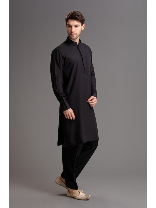 BLACK PAKISTAN TRADITIONAL STYLE KURTA SALWAR MENSWAR SUIT BLACK PAKISTAN TRADITIONAL STYLE KURTA SALWAR MENSWAR SUIT