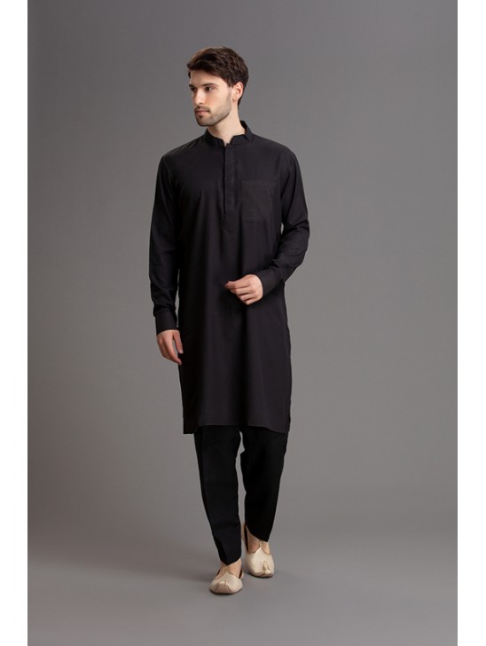 BLACK PAKISTAN TRADITIONAL STYLE KURTA SALWAR MENSWAR SUIT BLACK PAKISTAN TRADITIONAL STYLE KURTA SALWAR MENSWAR SUIT