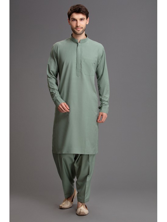 OLIVE GREEN MENS KURTA SALWAR SUIT OLIVE GREEN MENS KURTA SALWAR SUIT