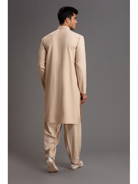 BEIGE CREAM MEN SHALWAR KAMEEZ READYMADE SUIT BEIGE CREAM MEN SHALWAR KAMEEZ READYMADE SUIT