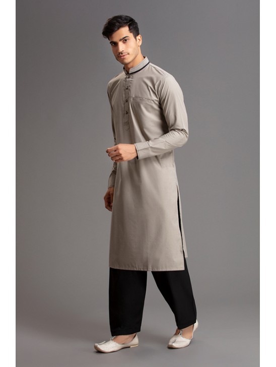 GREY AND BLACK DESIGNER PAKISTANI MENS DRESS GREY AND BLACK DESIGNER PAKISTANI MENS DRESS