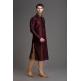 DARK MAROON INDIAN WEDDING MENSWEAR KURTA PAJAMA DARK MAROON INDIAN WEDDING MENSWEAR KURTA PAJAMA