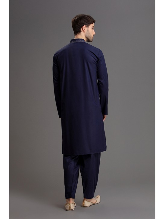 NAVY BLUE DESIGNER MEN S KURTA SHALWAR NAVY BLUE DESIGNER MEN S KURTA SHALWAR
