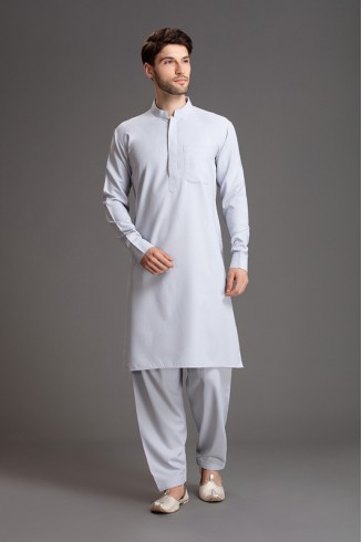 WHITE PAKISTANI READYMADE SALWAR SUIT