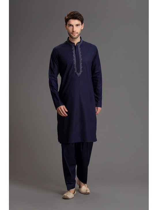 NAVY BLUE DESIGNER MEN S KURTA SHALWAR NAVY BLUE DESIGNER MEN S KURTA SHALWAR