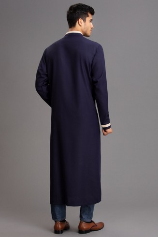 NAVY BLUE READYMADE MEN'S JUBBA