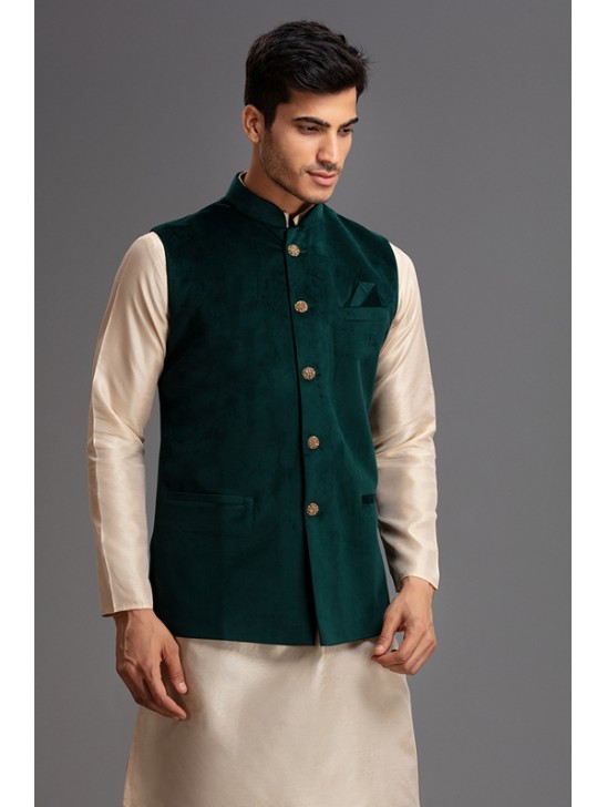 GREEN TRADITIONAL READYMADE WAISTCOAT GREEN TRADITIONAL READYMADE WAISTCOAT