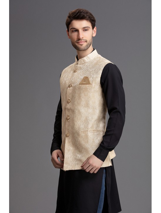 DASHING GOLD WAISTCOAT FOR MEN
