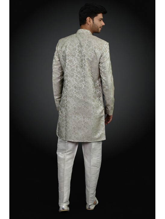 Gold Indian Prince Coat Suit Ethnic Wedding Menswear Dress Gold Indian Prince Coat Suit Ethnic Wedding Menswear Dress