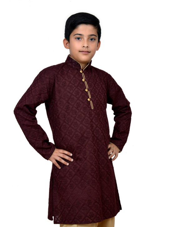 MAROON EMBROIDERED CHIKANKARI KURTA SHALWAR MAROON EMBROIDERED CHIKANKARI KURTA SHALWAR