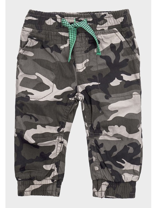 Charcoal Grey Boys Designer Top + Camo Pants Set Charcoal Grey Boys Designer Top + Camo Pants Set
