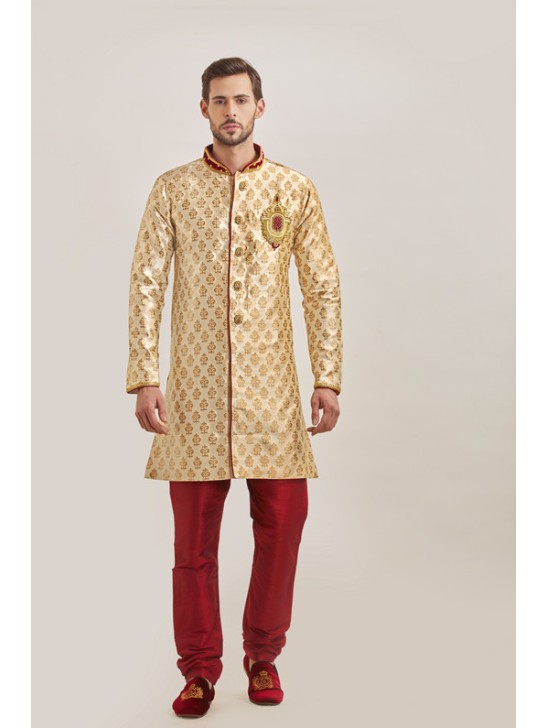 GOLD AND MAROON SLEEK KURTA AND PAJAMA INDIAN MEN S WEAR GOLD AND MAROON SLEEK KURTA AND PAJAMA INDIAN MEN S WEAR