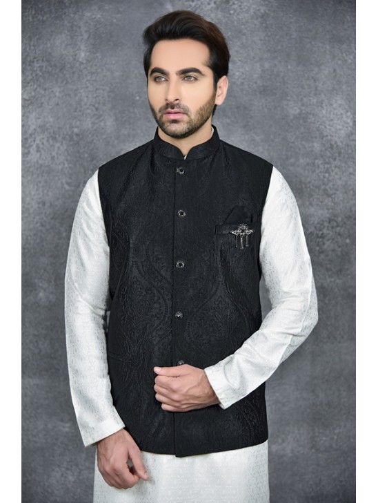BLACK EID SMART FESTIVE MEN S WAISTCOAT BLACK EID SMART FESTIVE MEN S WAISTCOAT
