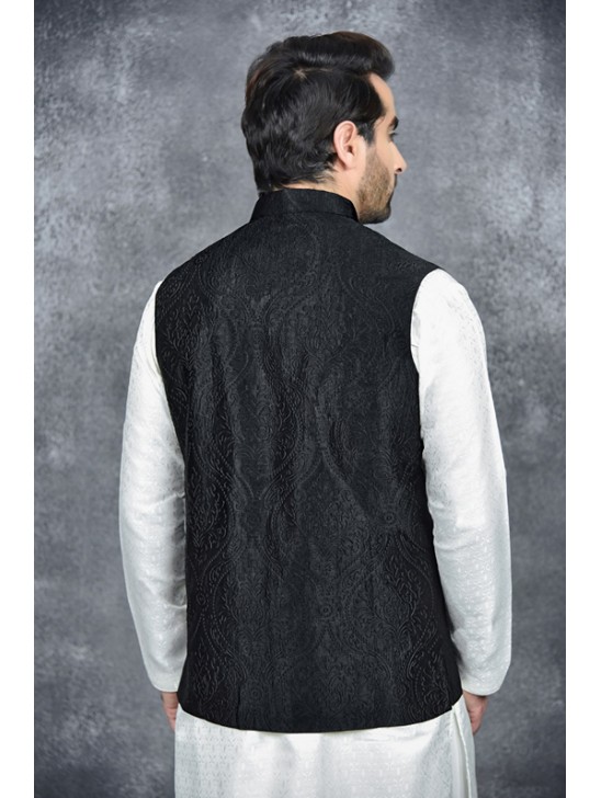 BLACK EID SMART FESTIVE MEN S WAISTCOAT BLACK EID SMART FESTIVE MEN S WAISTCOAT