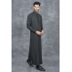 Mens JubbaThobes Black Emirati Style Kaftan Mens JubbaThobes Black Emirati Style Kaftan